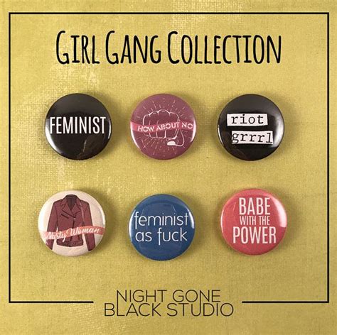 Feminist Pinback Buttons Feminist Buttons Babe With The Etsy Buttons Pinback Etsy Pins