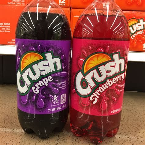 Grape Crush Strawberry Crush 2 Liter Bottles Grape Crush Strawberry