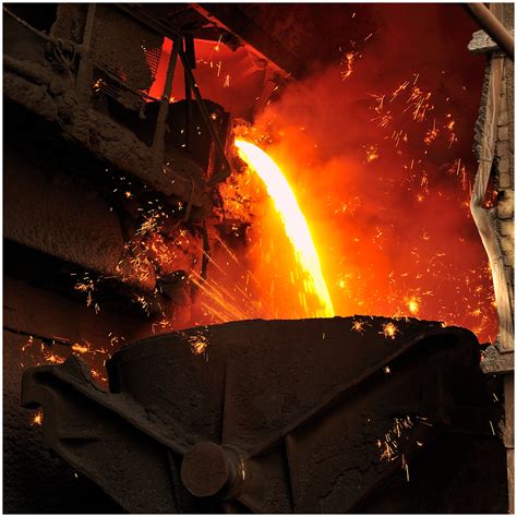 Im Stahlwerk Xiii Am Hochofen Ii Foto And Bild Industrie Und Technik