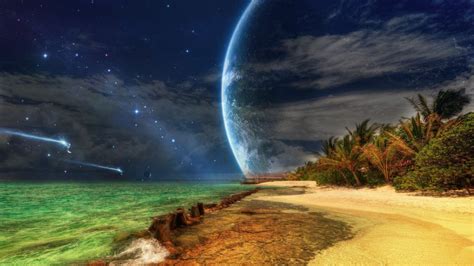 Free for commercial use no attribution required high quality images. Spaceships approaching tropical island HD wallpaper | HD ...