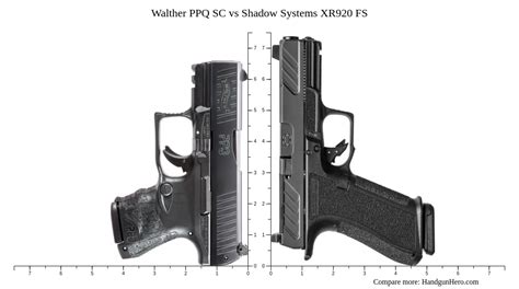 Walther PPQ SC Vs Shadow Systems XR920 FS Size Comparison Handgun Hero