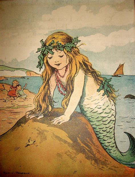 Eyesoredesign Mermaid Rosa C Petherick Circa 1916 Mermaid Fairy