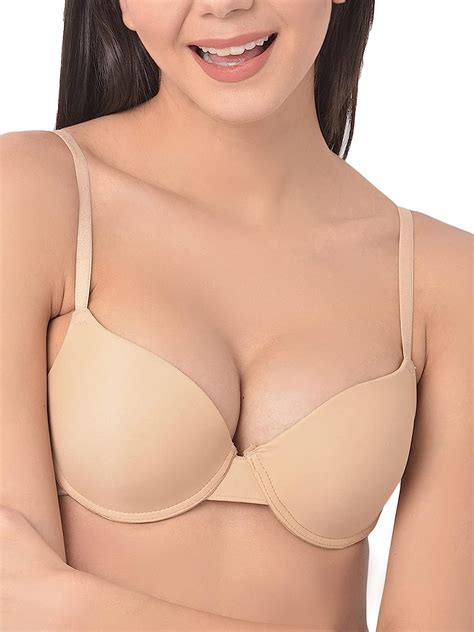 Buy Clovia Womens Level 1 Push Up Underwired Demi Cup T Shirt Bra At
