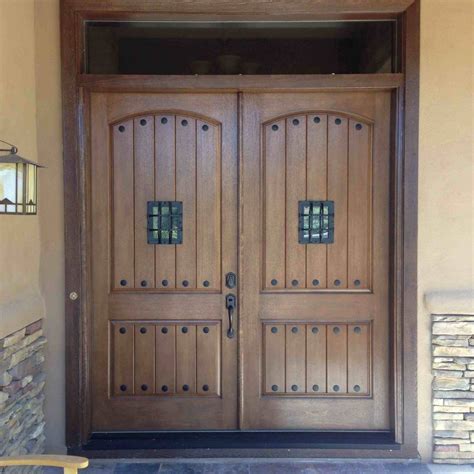 Luxury duplex house plans upper floor: 21 Great Example Of Rustic Double Front Door Designs - Interior Design Inspirations
