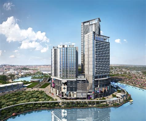 The shore hotel & residences offers its guests an indoor pool, a children's pool, an outdoor tennis court, and a fitness center. The Shore Sky Tower Tarikan Baru Di Melaka - Tempat Menarik