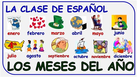 Los Meses Del AÑo En InglÉs Y EspaÑol