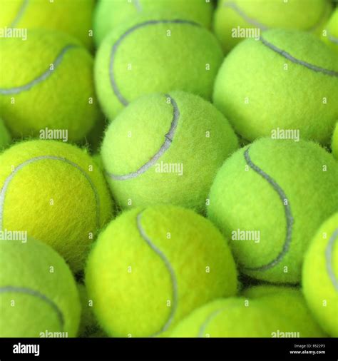 Pile Of Tennis Ball As Sport Background Stock Photo Alamy