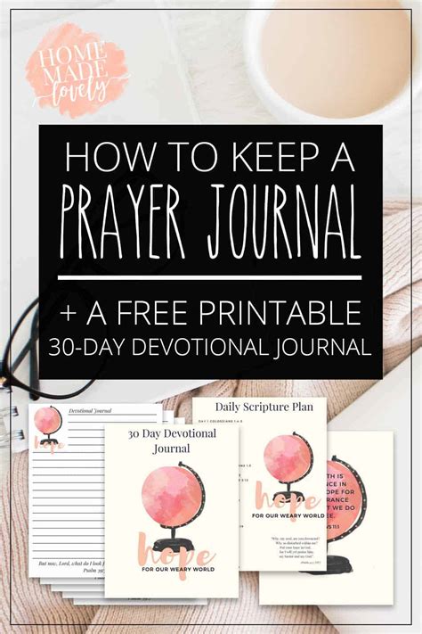 How To Keep A Prayer Journal A Free Printable 30 Day