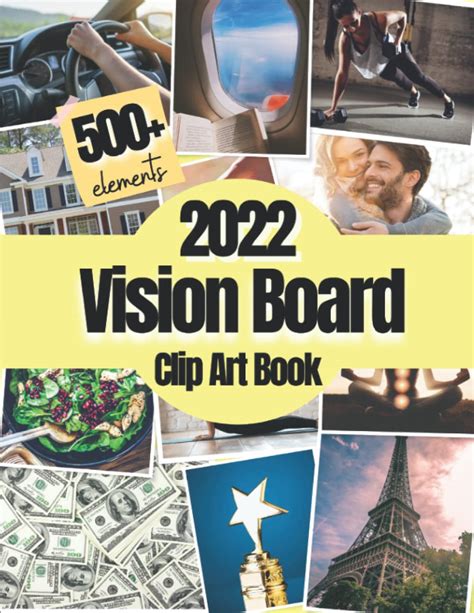 Buy 2022 Vision Board Clip Art Book 500 Pictures Quotes And Words Vision Board Kit 2022 For