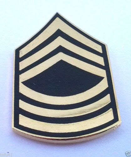 Us Army Rank E8 Master Sergeant Msg 1 14 Military Hat Pin 14430 Ho