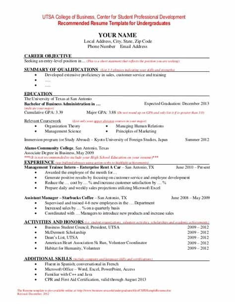 Your modern professional cv ready in 10 minutes‎. Resume Template for Undergraduate Students