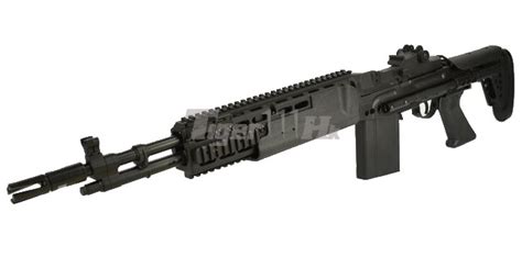 Asp Metal Mk14 Ebr Mod 0 Enhanced Battle Rifle Aeg Black Airsoft