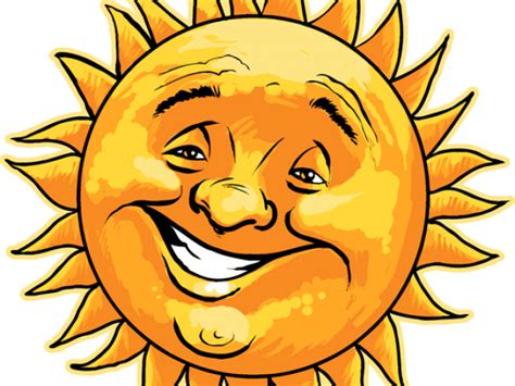 Download Sunlight Clipart Creepy Smiling Sun Png Download 608775