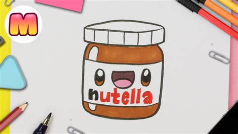 Como Dibujar Un Bote De Nutella Kawaii Paso A Paso Youtube