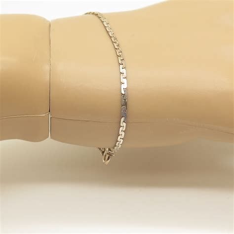 925 Sterling Silver Italy Bracelet Size 6 34 Etsy
