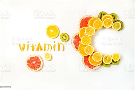 Each tablet delivers 500 mg of vitamin c, along with a 200 mg mixture of citrus fruit. Vitamin C Letters Made Of Citrus Fruits Stock Photo & More ...
