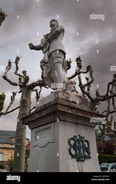Statue Of Etienne De La Boetie Sarlat Dordogne France Stock Photo