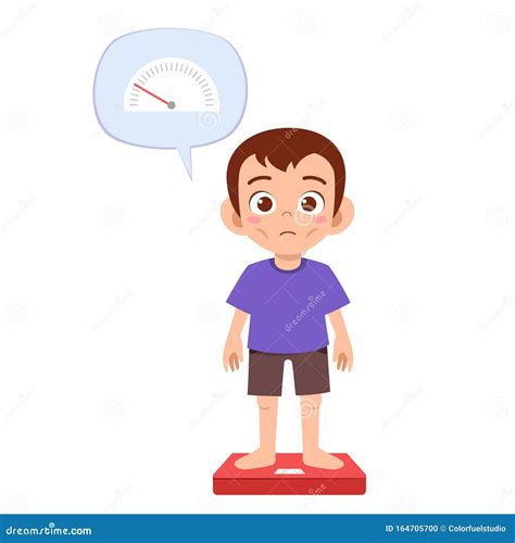 Clipart Of A Skinny Boy Running In A Treadmill Vector Or Color