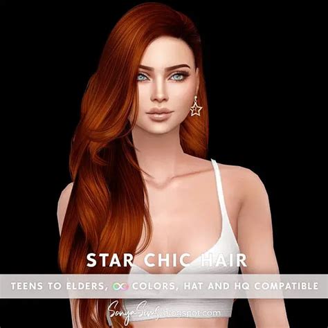 Star Chic Hair Sonya Sims Sims 4 Hairs