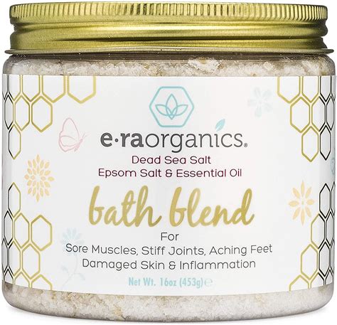 Era Organics Relaxing Bath Salts And Essential Oils Extra Soothing Spa Quality Epsom Salt Dead