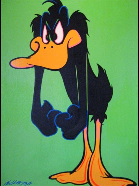 Bill Lopa Artwork Daffy Duck Original Painting Acrylic Famous