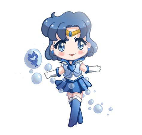 Sailor Mercury Chibi By Drewbiedooah On Deviantart Sailor Mercury