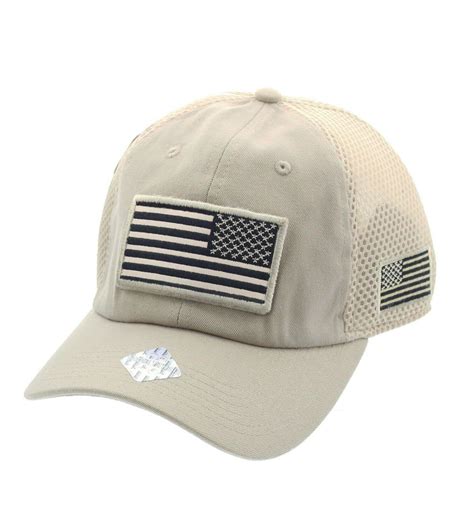 Jfh American Usa Flag Mesh Tactical Cap Removable