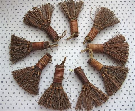 Straw Mini Broom Twigs Brooms Craft Supply By Brownbirdmarket
