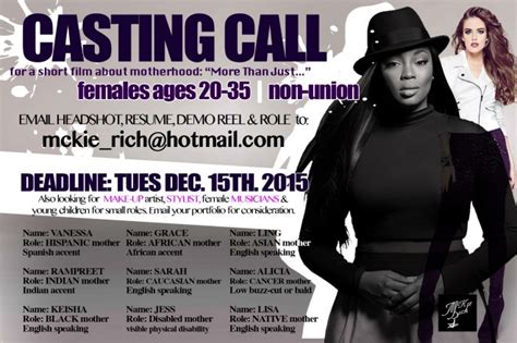 Casting Call Auditions Free