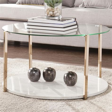Southern Enterprises Avenida Coffee Table In Warm Gold Nfm Coffee Table Southern