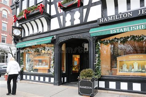 Hamilton Jewelers Store Front Editorial Image Image Of Famous Green