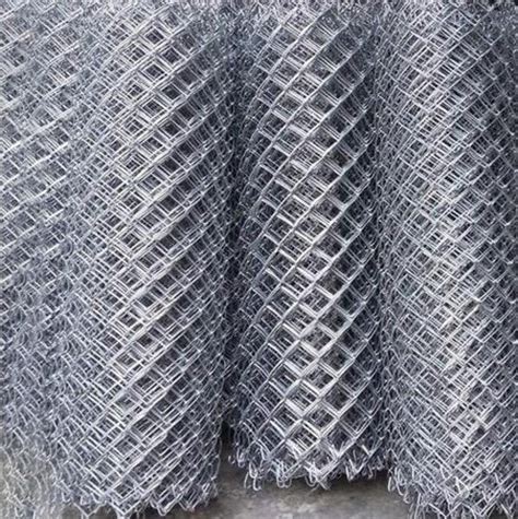 Silver Iron Gi Chain Link Mesh For Fencing 7575mm Rs 13 Square