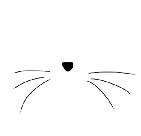 Outline cat's head graphic icon. Cats and Cat whiskers on Pinterest