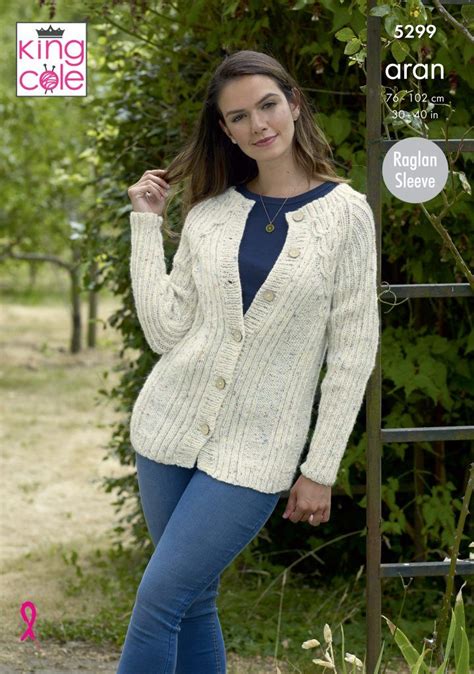 easy to follow sweater and cardigan knitted in big value aran knitting … ladies cardigan
