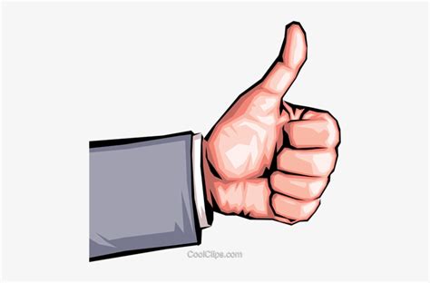 Hand With Thumbs Up Royalty Free Vector Clip Art
