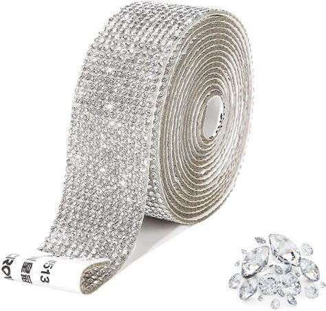 3 Yards Selbstklebende Kristall Strass Diamant Band Kristall Strassband Aufkleber Diy Strass