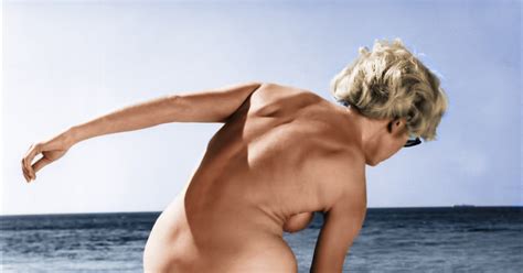 Retro Busty Girls Sophie Hardy Nude On The Beach Old Iz New