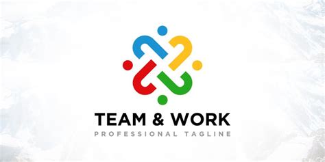 Human Team Work Logo Design By Logox Codester