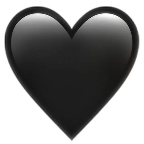 Corazón Negro Fondo Transparente Png