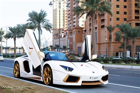 Meet The One Off Gold Plated Lamborghini Aventador Roadster Qatar