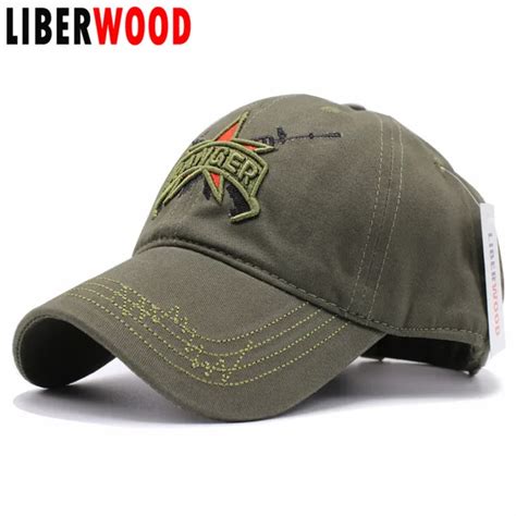Liberwood Men Army Tactical Operator Caps Ranger Regiment Hat Morale