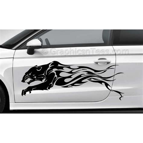 Custom made vinyl bumper stickers decal for all indian car and suv models. Tribal Cat Car Stickers Custom Vinyl Graphic Decals x 2