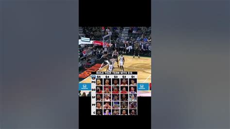 Build Your Team With 15 Nba Basketball Youtube