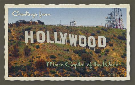 Hollywood Postcard Photograph By Bill Jonas Fine Art America