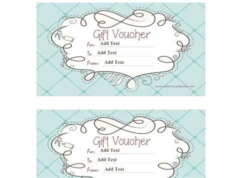 Free Customizable Gift Voucher Templates Word Excel Formats