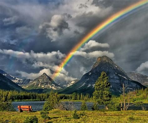 Rainbow In The Mountains Rainbow Sky Dream Landscape Rainbow Promise