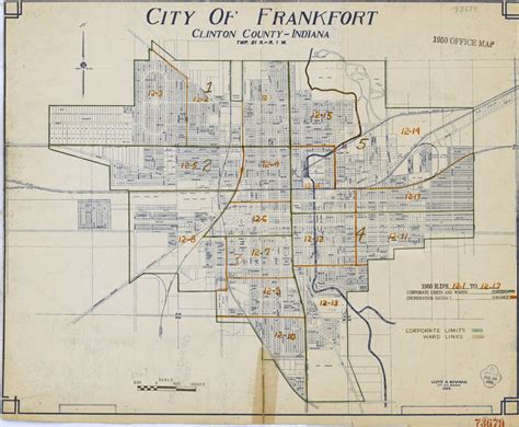 1950 Census Enumeration District Maps Indiana In Clinton County