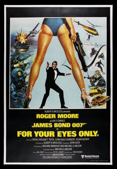 For Your Eyes Only Cinemasterpieces 1981 James Bond Rare Original Movie Poster Ebay