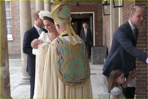 Kate Middleton And Prince William Arrive For Prince Louis Christening With Princess Charlotte