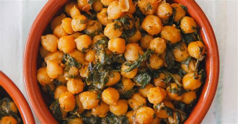 Garbanzo de bote con espinaca - 118 recetas caseras - Cookpad